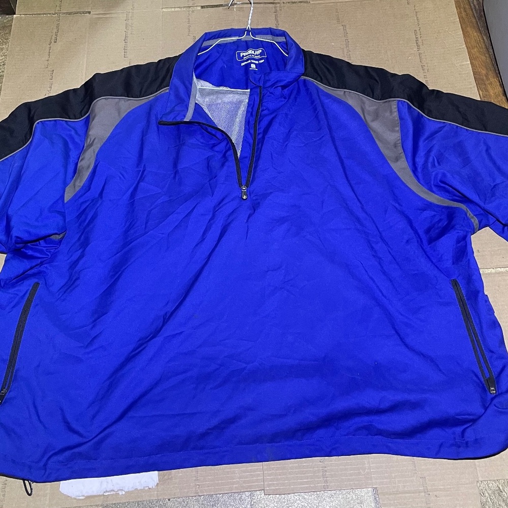 Proquip "Zephyr Wind Top" Short Sleeve Golf Windbreaker Jacket - Men's XXXL (3XL